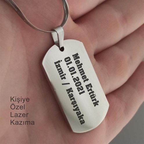 Parlak%20Paslanmaz%20Çelik%20Dogtag%20İsim%20Yazılan%20Asker%20Künyesi%20Kolye%205mm