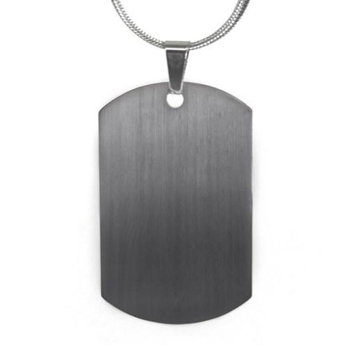 Parlak Paslanmaz Çelik Dogtag İsim Yazılan Asker Künyesi Kolye 5mm